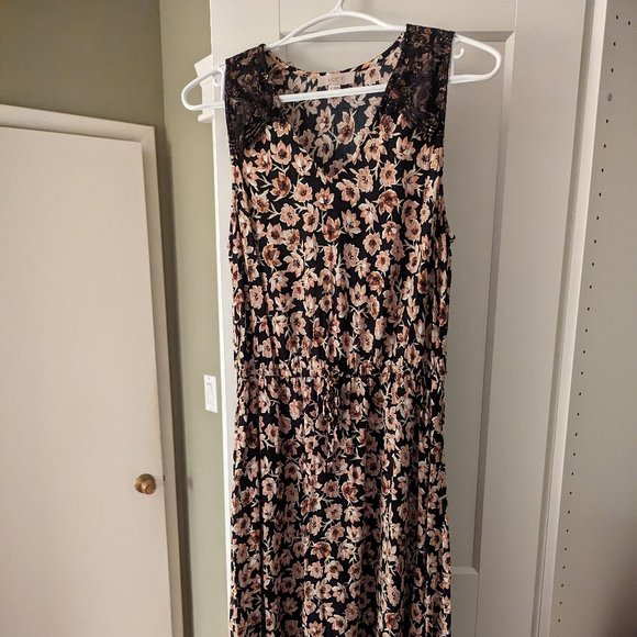 Loft dress midi pink flowers - Picture 1 of 1